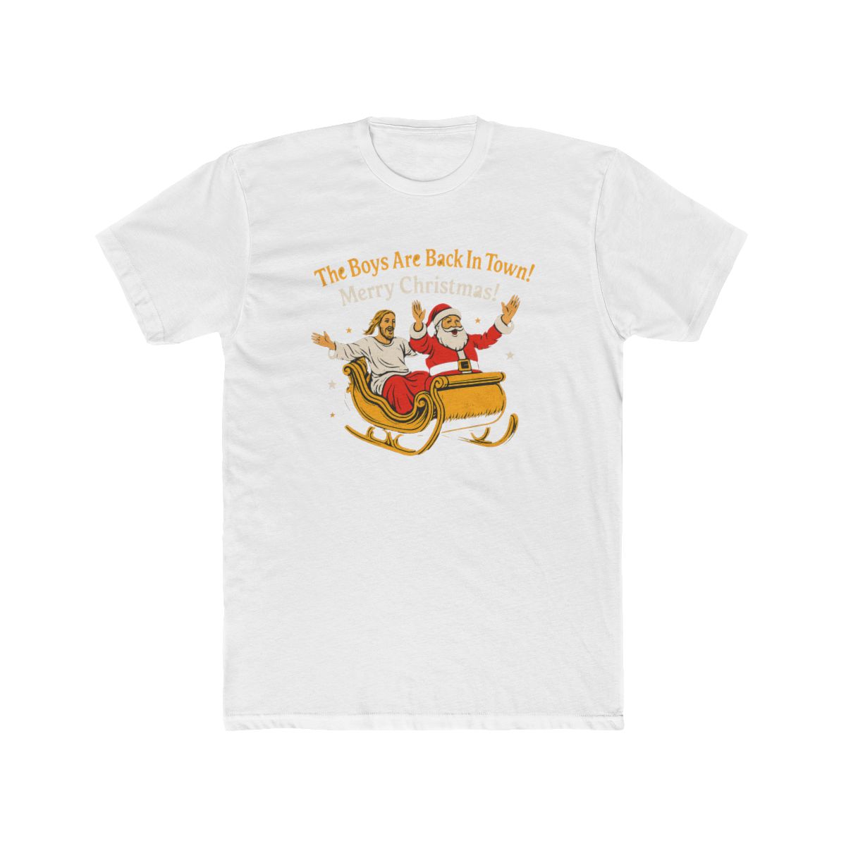 Jesus and Santa Claus Festive Duo T-Shirt - Official t-shirts merchandise