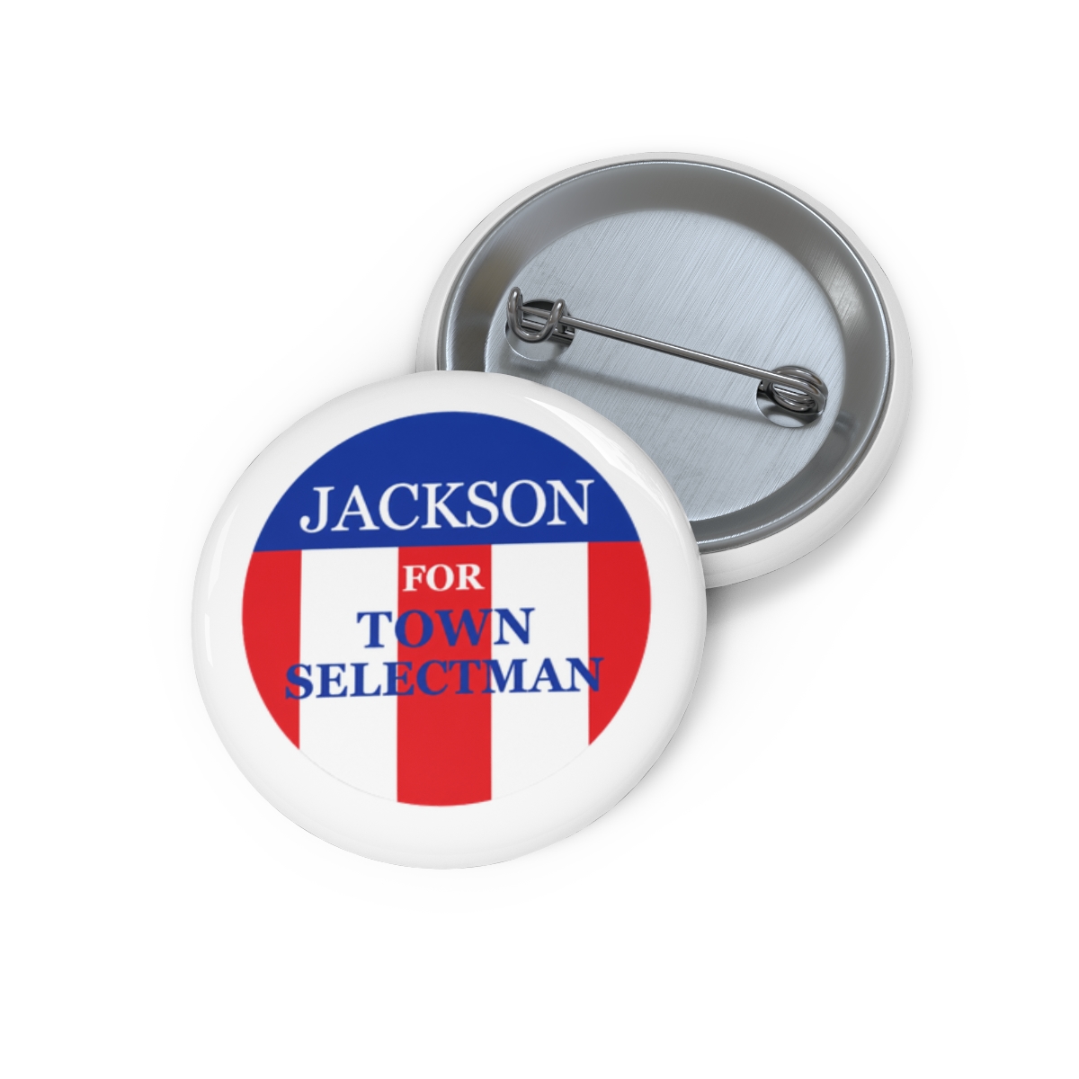 Jackson For Town Selectman Metal Pin Button - Official Creator merchandise